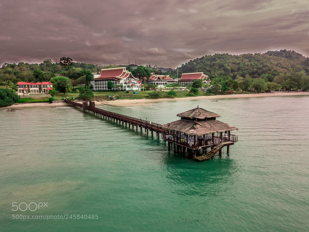 DJI FC220 sample photo. Sea hut photography