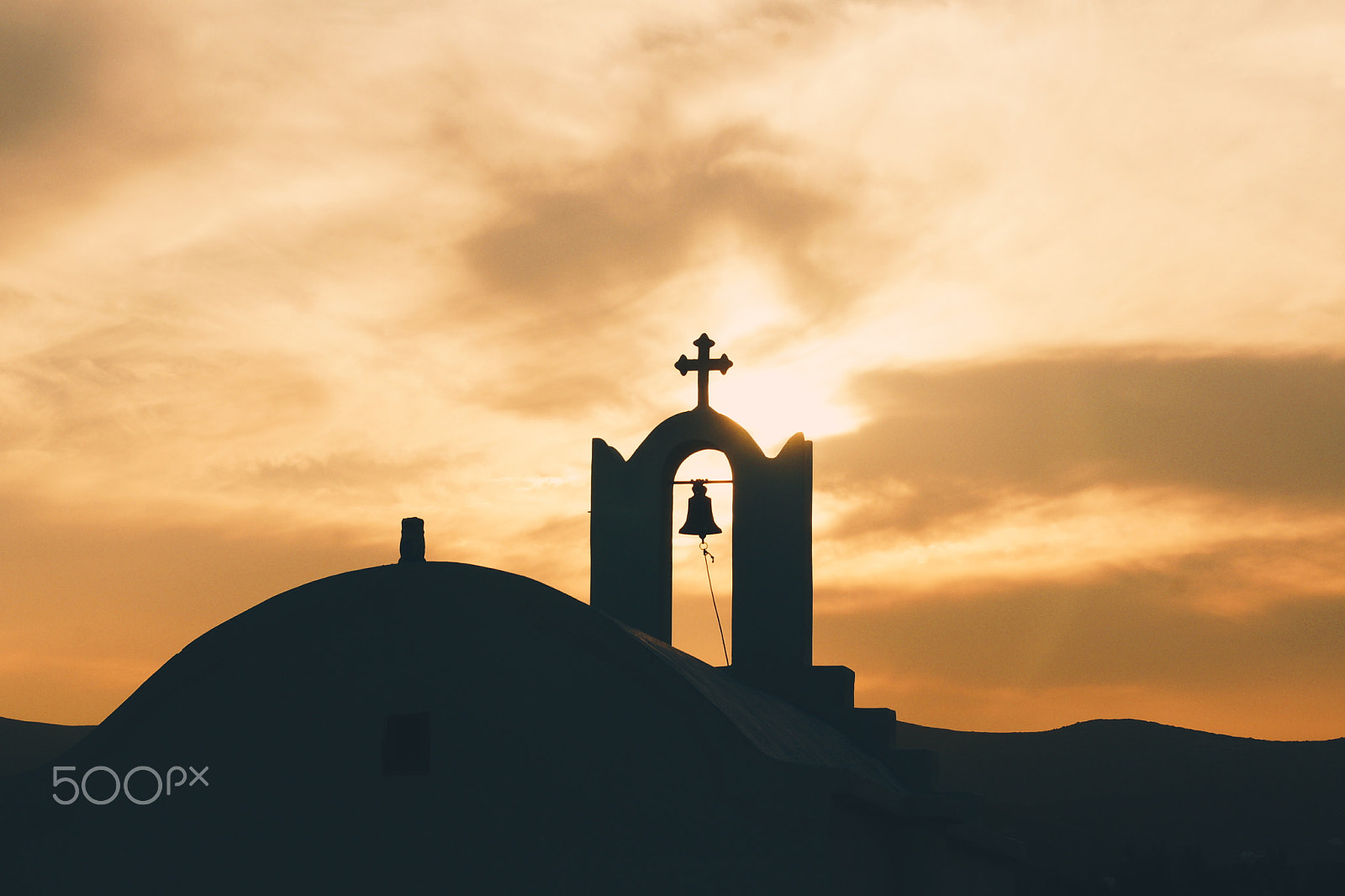 Sony Alpha DSLR-A700 sample photo. Church in sunset photography