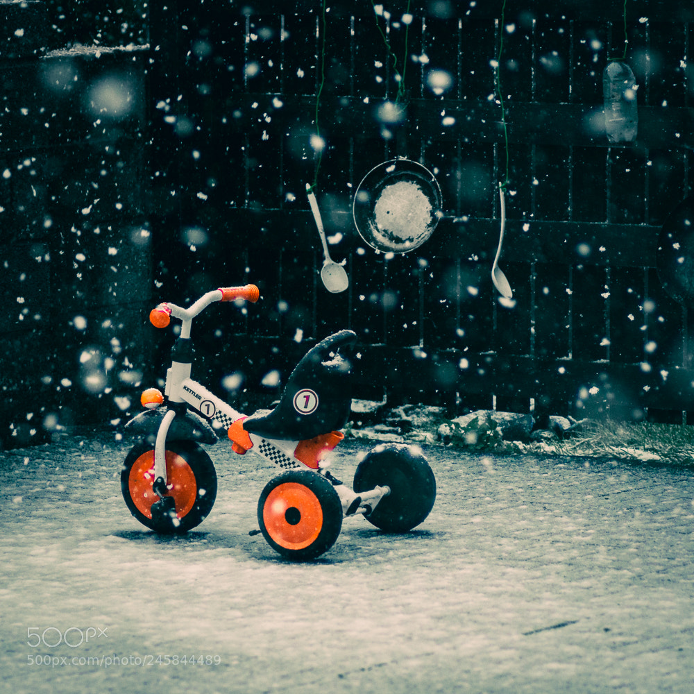 Nikon D5600 sample photo. Snow bike photography