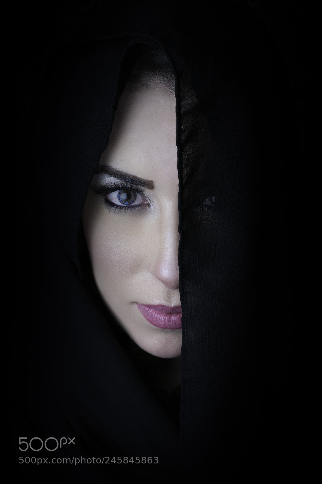 Nikon D90 sample photo. Hidden face photography