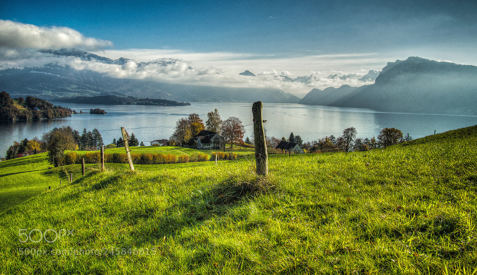 Olympus OM-D E-M5 sample photo. Vierwaldstättersee photography
