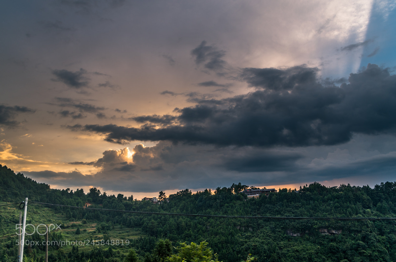 Pentax K-50 sample photo. Sun rain photography
