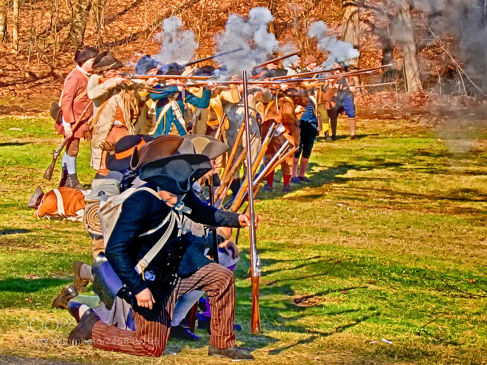 Canon PowerShot G12 sample photo. Patriot's day reenactment tower photography