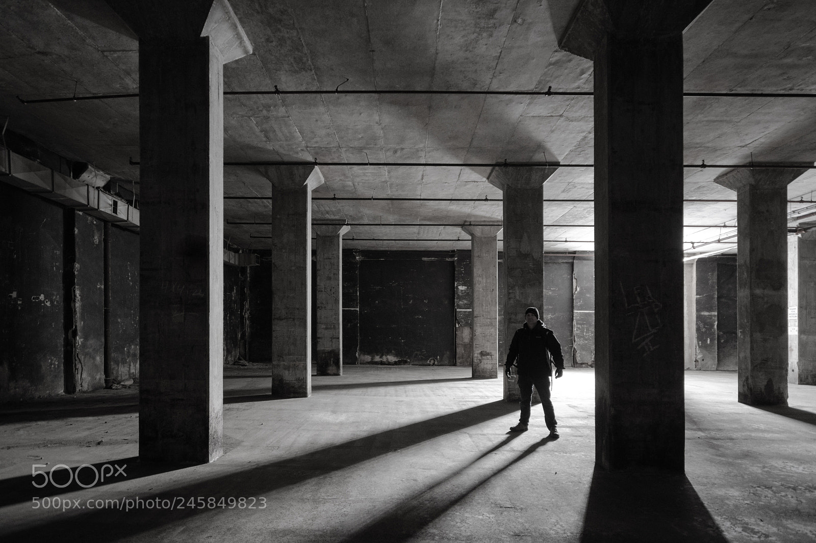 Nikon D7500 sample photo. Abandoned montreal industrial black photography