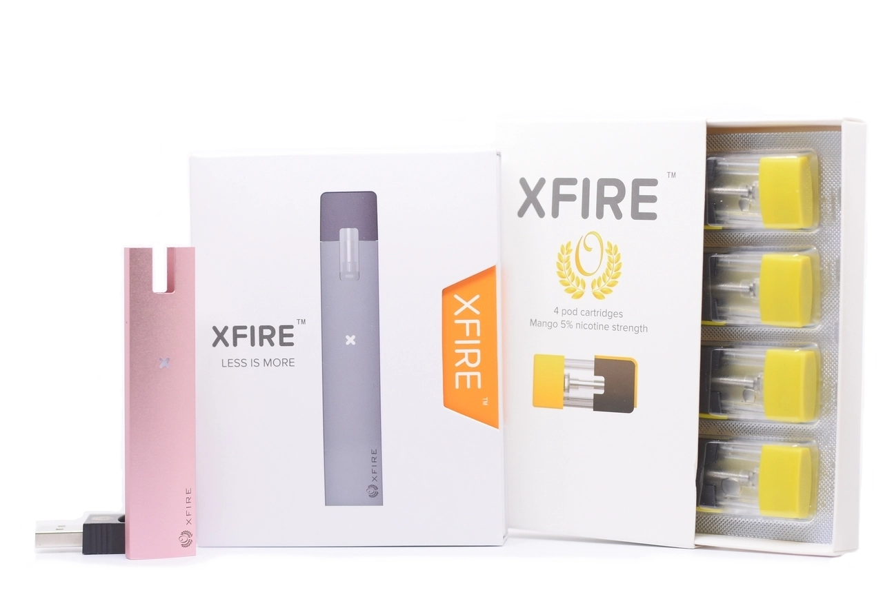 XFire Rose Gold Vape Pen with Mango Flavor Pods