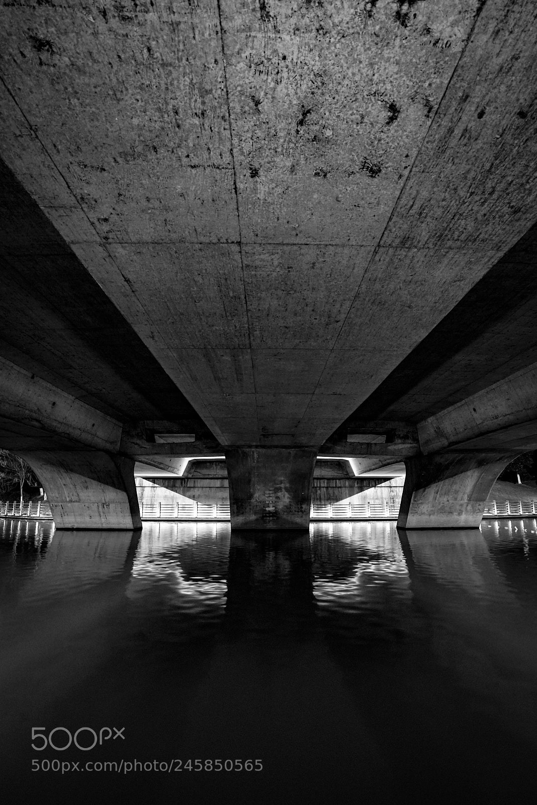 Sony a7R II sample photo. Under concrete photography