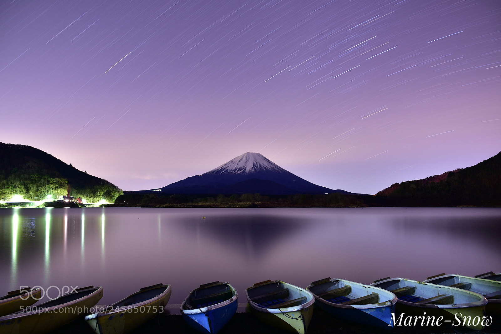 Nikon D7200 sample photo. Mt.fuji and star trajectory photography