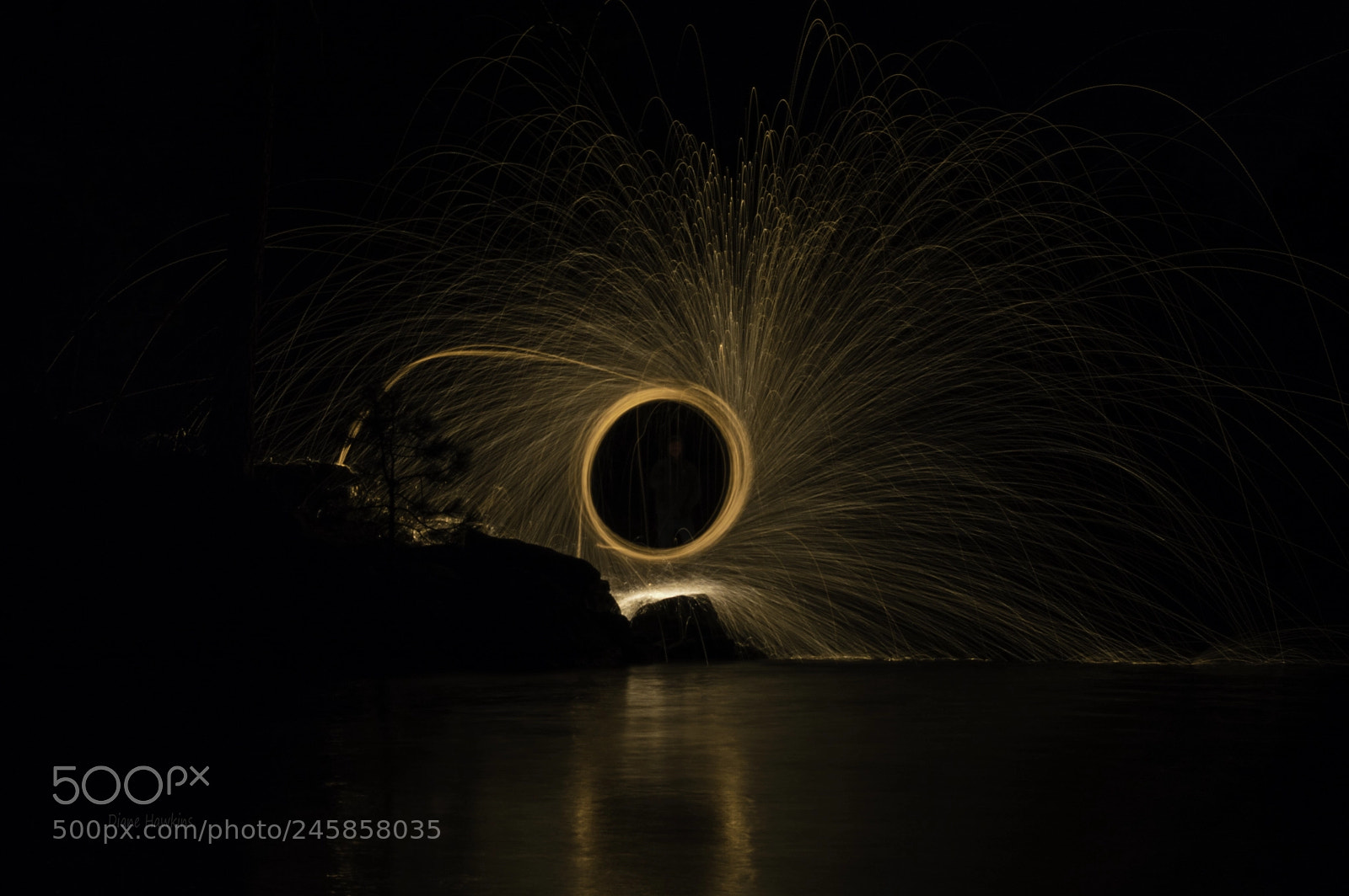 Nikon D3200 sample photo. Steel wool spinning photography