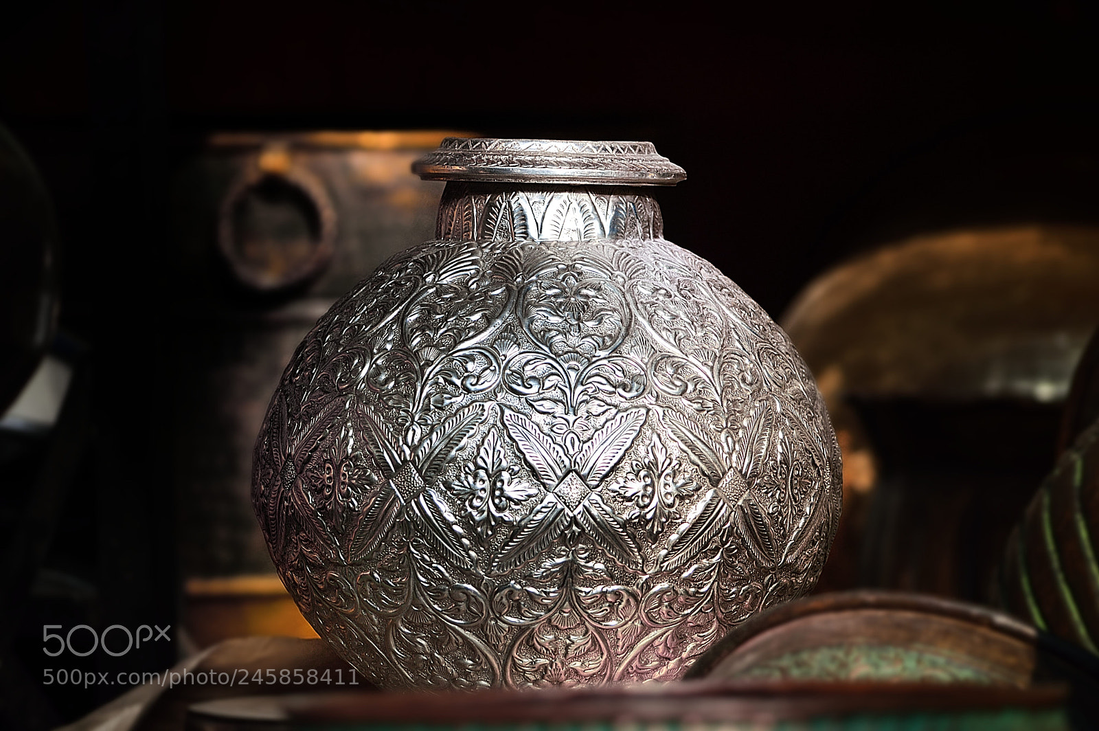 Nikon D3200 sample photo. Silver pot photography