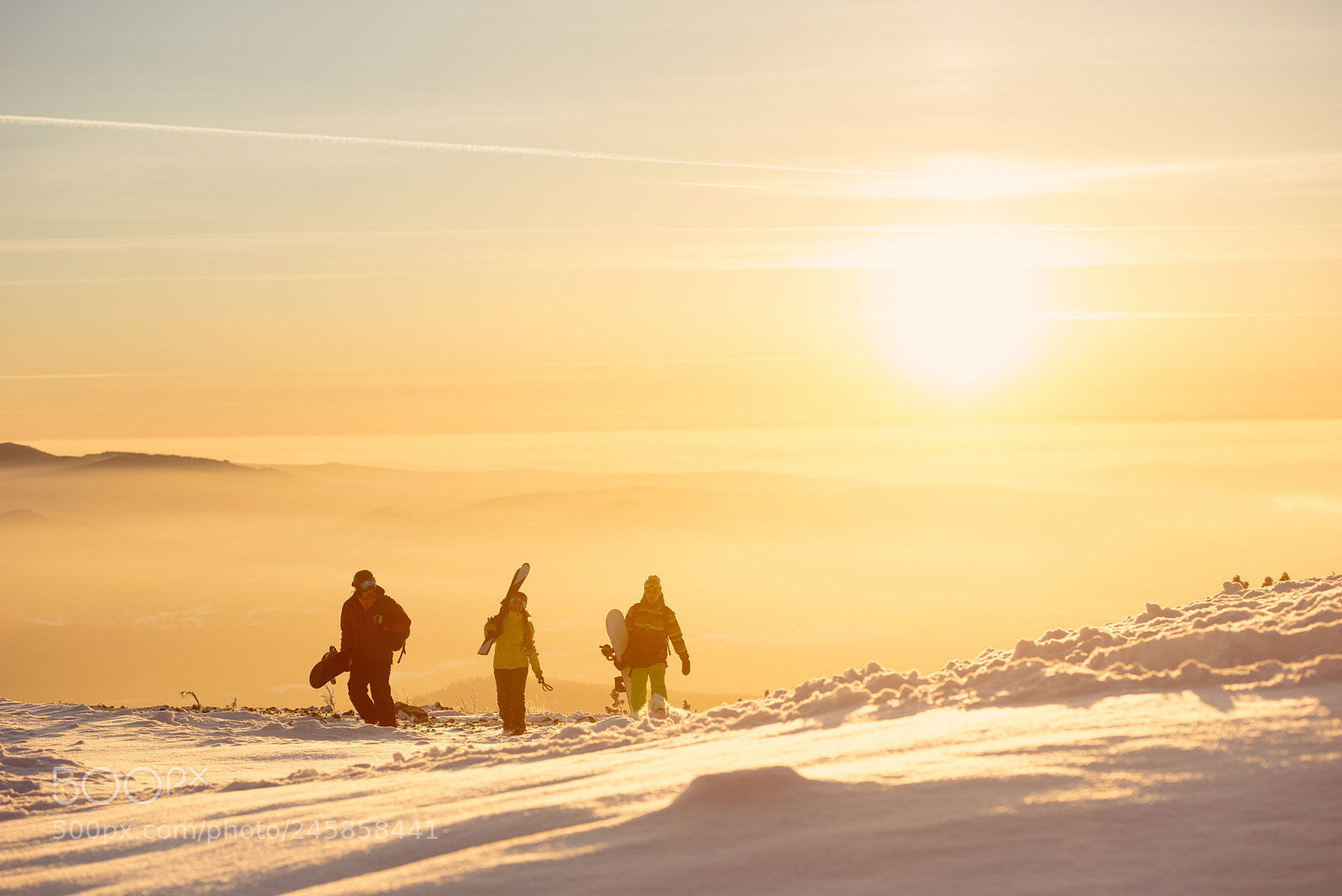 Nikon D810 sample photo. Three friends with ski photography