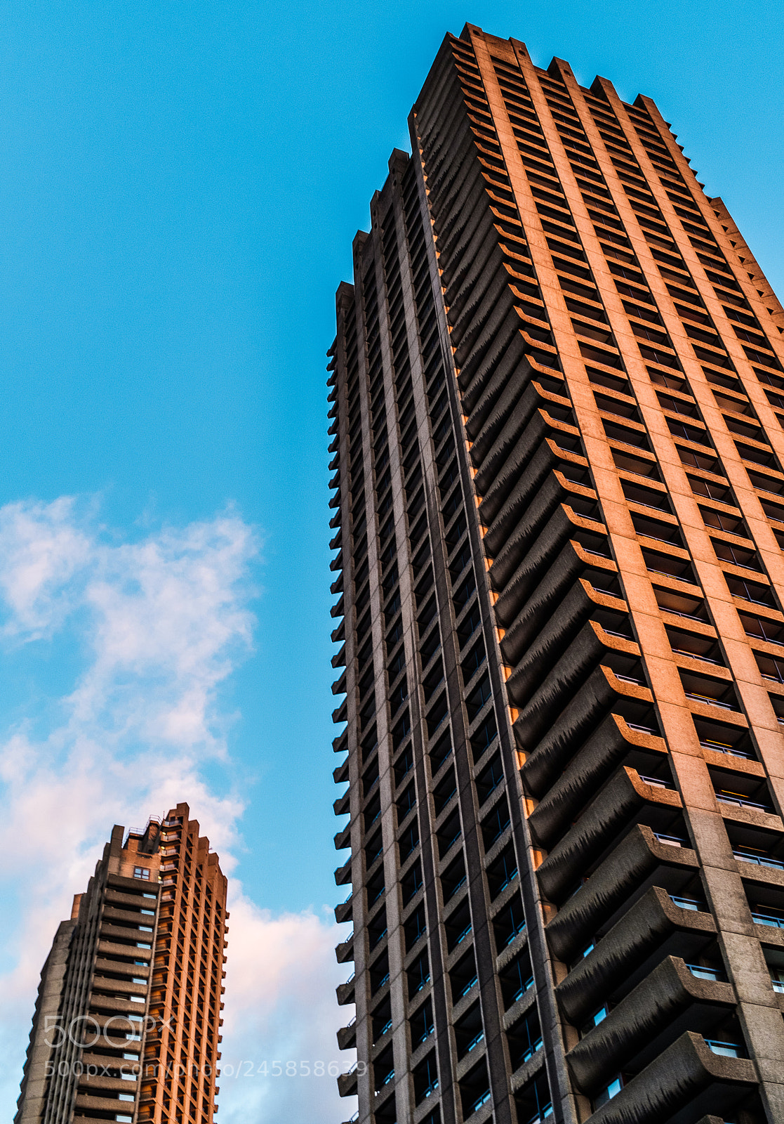 Fujifilm X100F sample photo. Barbican high rises barbican photography