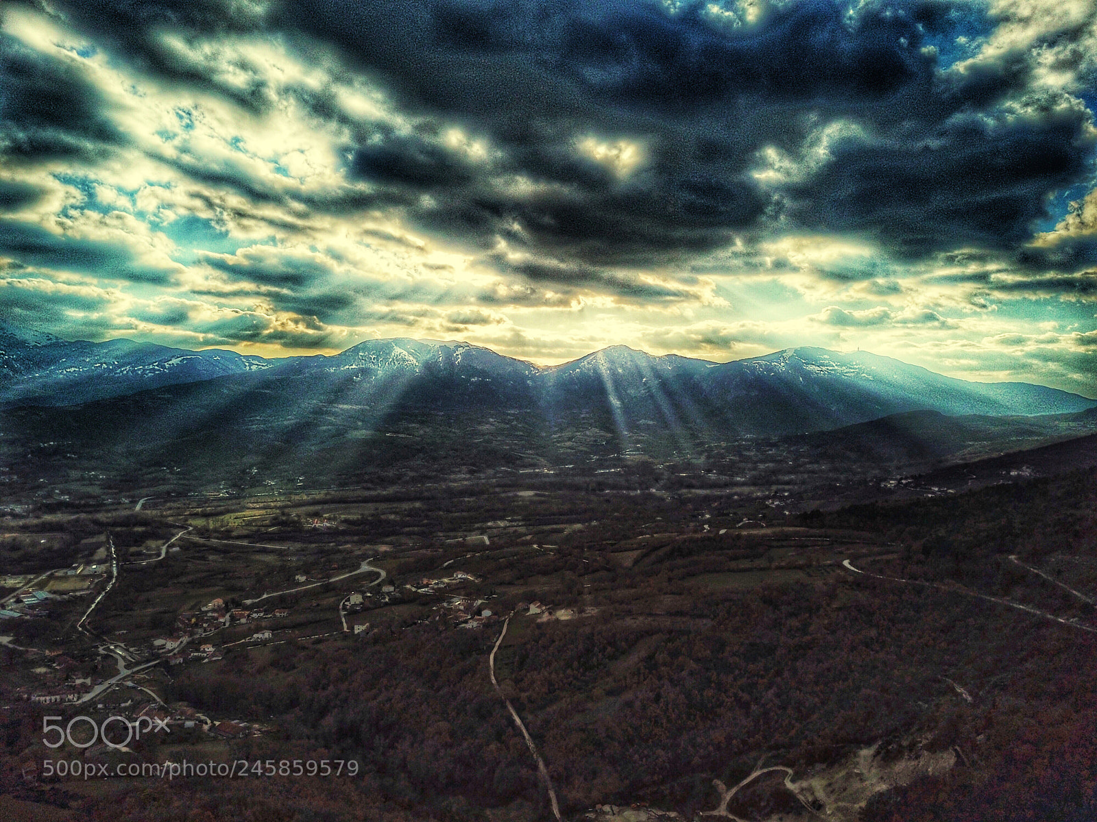 DJI FC220 sample photo. Landscape molise, monte miletto photography
