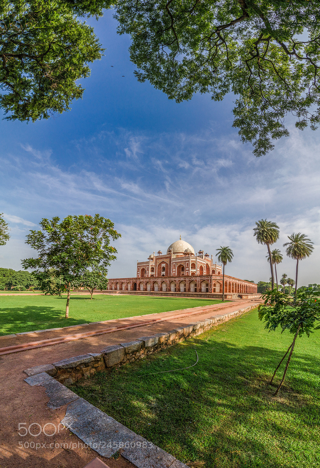 Nikon D5100 sample photo. Humayun tomb panorama photography