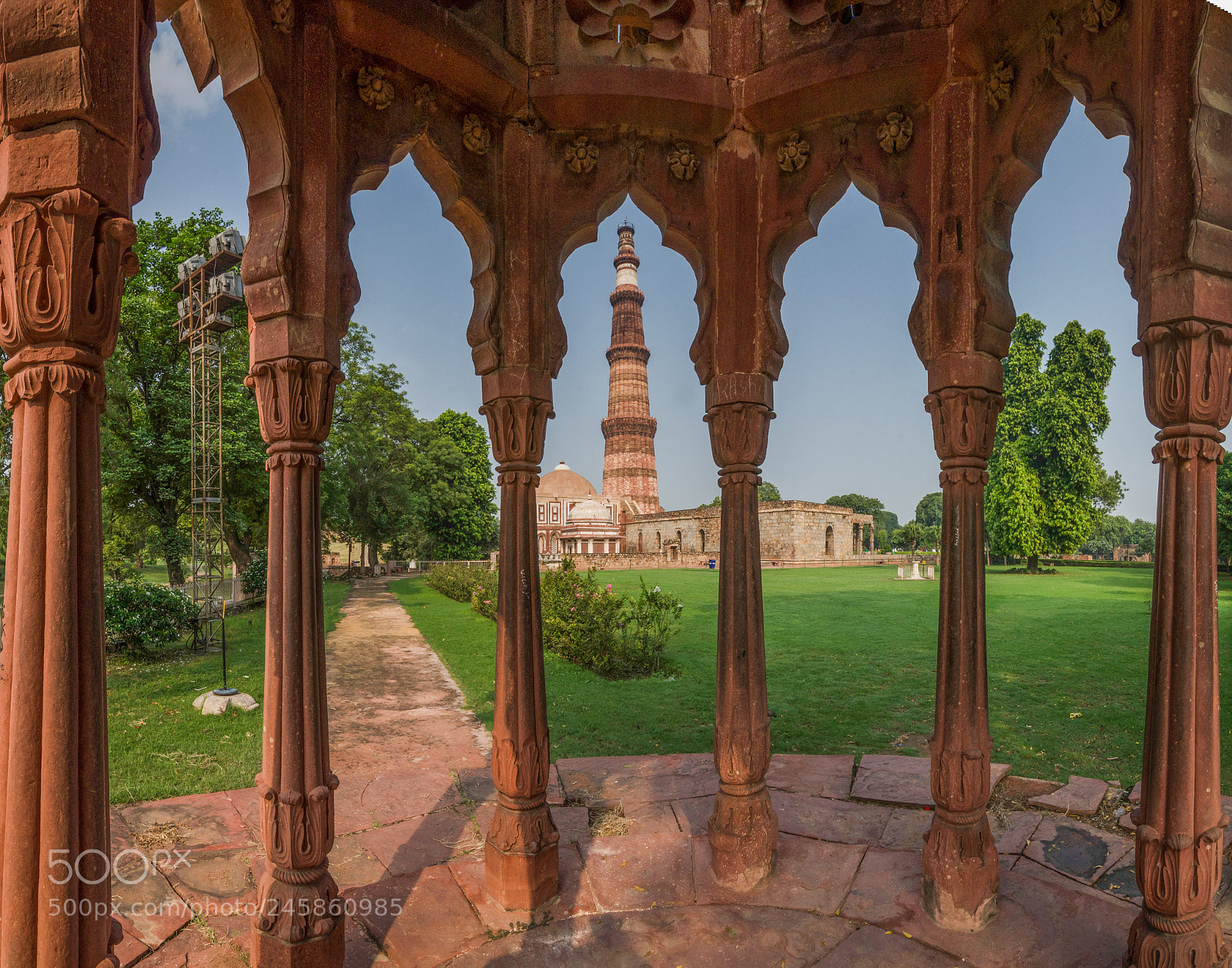Nikon D5100 sample photo. Qutub minar panorama photography
