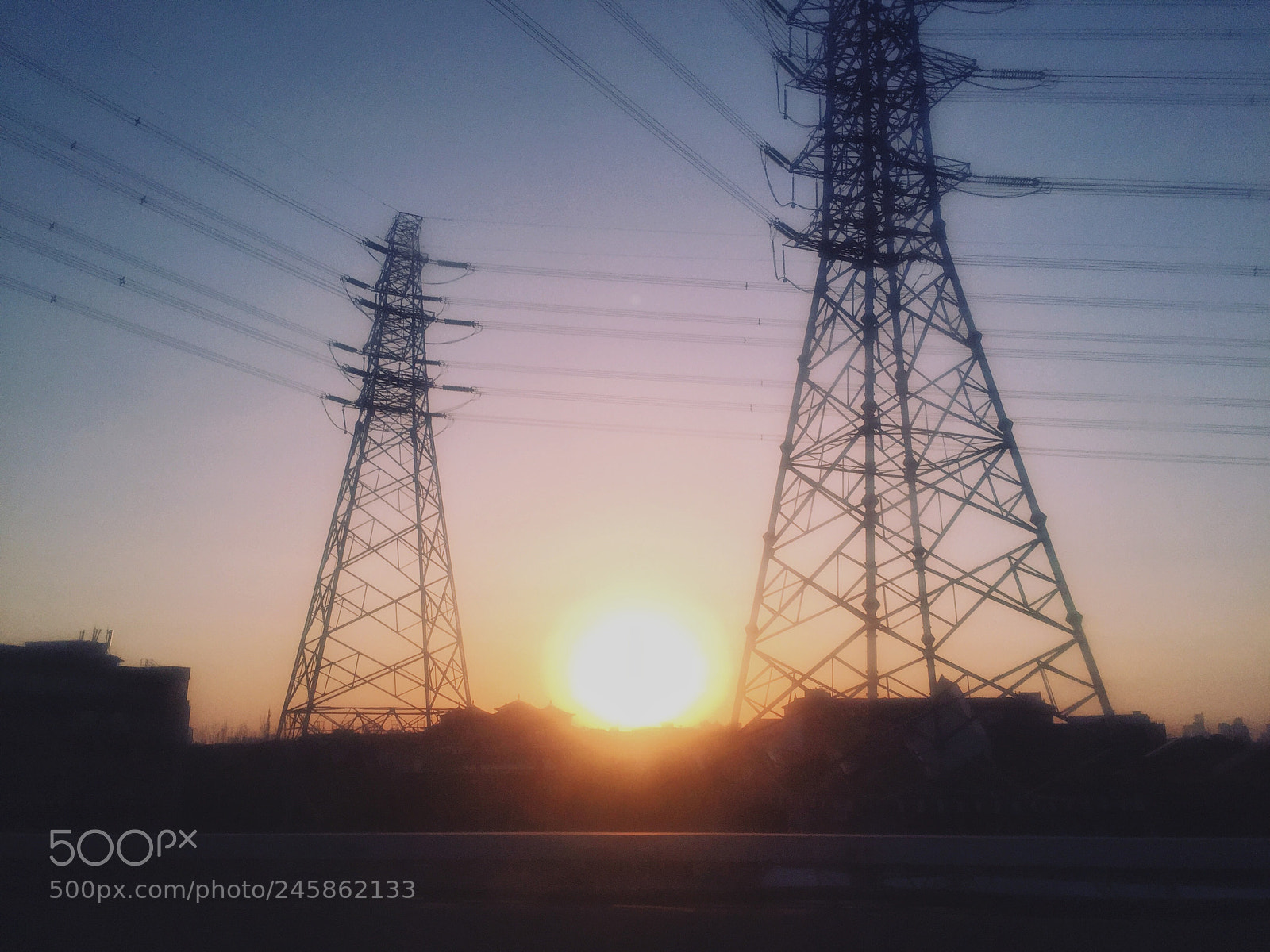 Apple iPhone 6 sample photo. 五环路上赏夕阳 photography