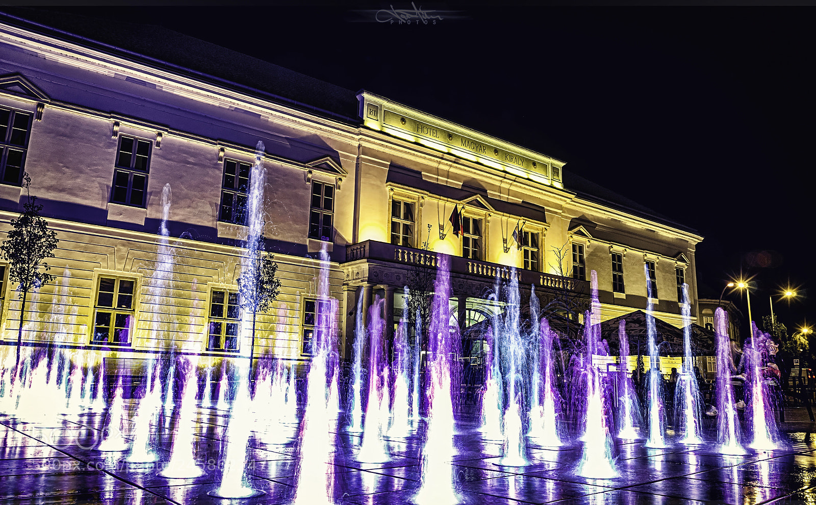 Nikon D3100 sample photo. Colorful fountain photography