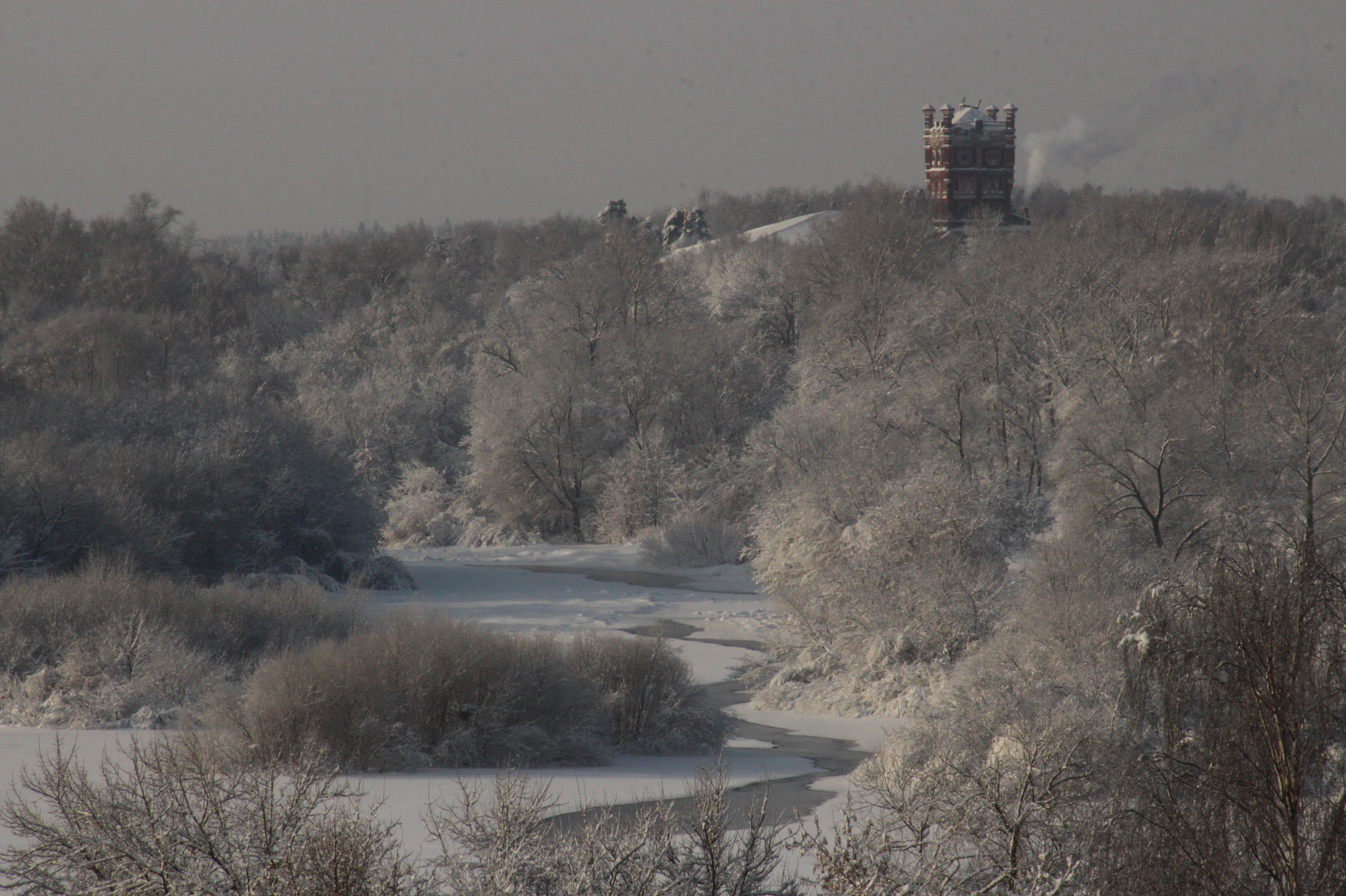 Canon EF 75-300mm f/4-5.6 USM sample photo. Winter landscape photography