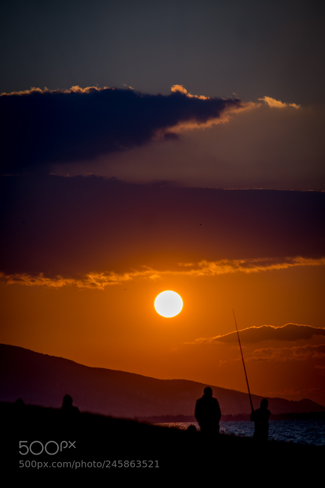 Nikon D5200 sample photo. Fishing under the sunset photography