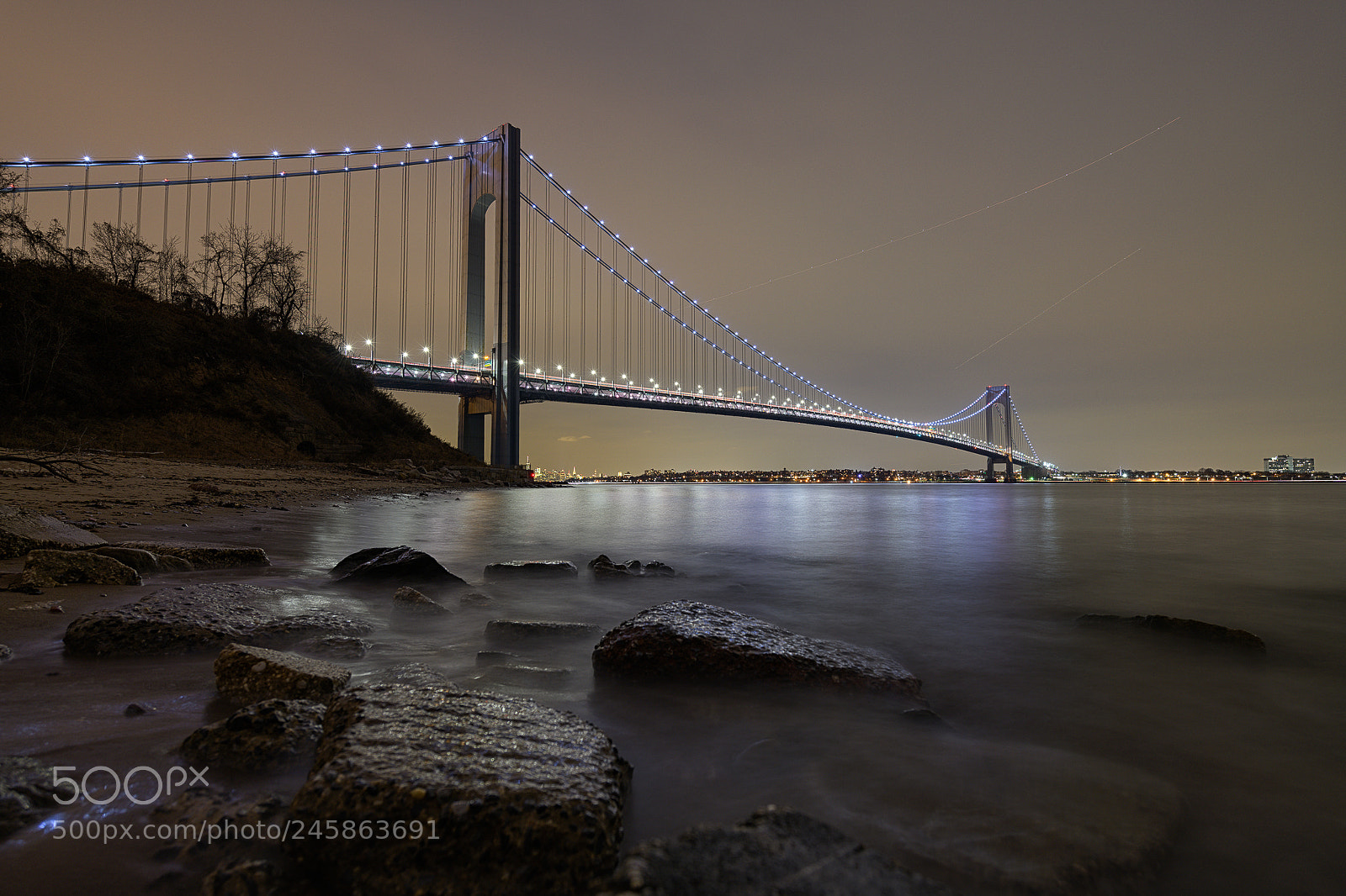 Nikon D850 sample photo. Verrazano evening photography