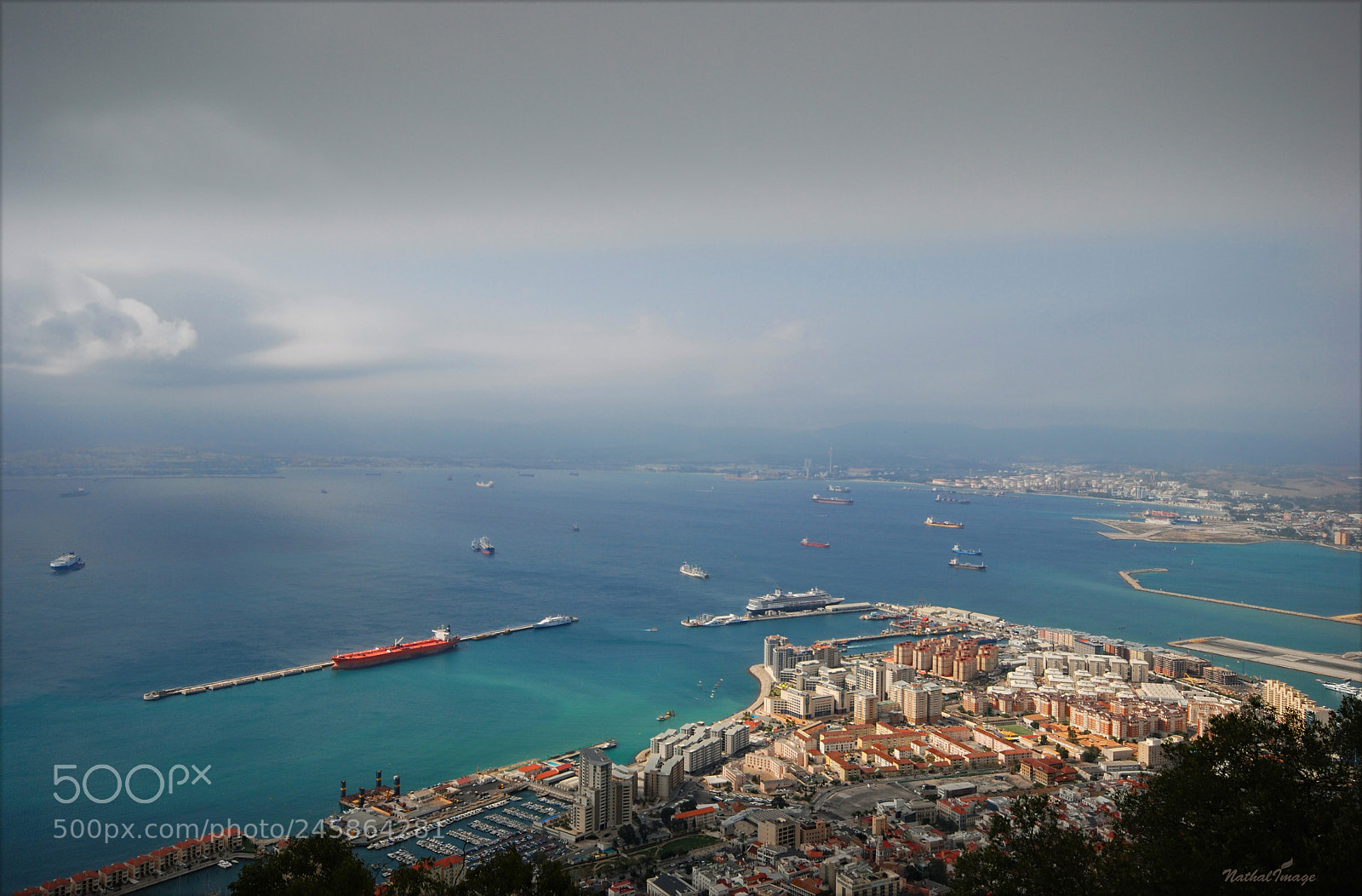 Nikon D80 sample photo. Gibraltar on the rocks photography