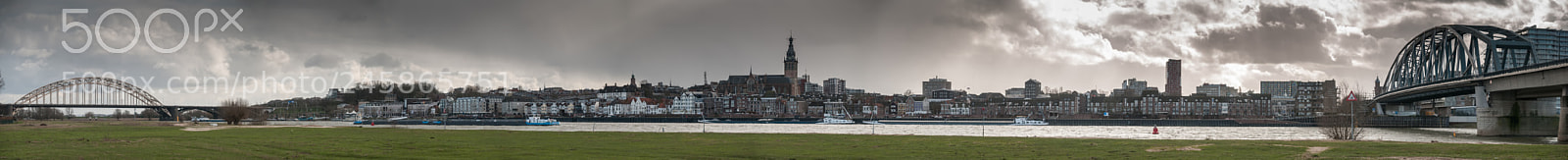 Nikon D300 sample photo. Nijmegen skyline photography