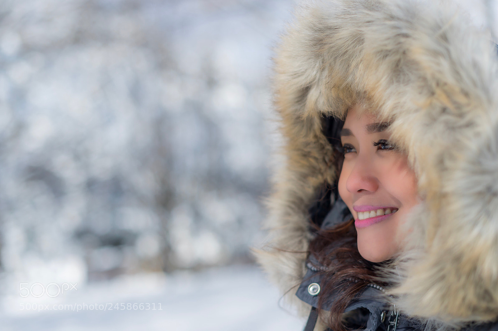 Nikon Df sample photo. Snow in sapporo, hokkaido photography