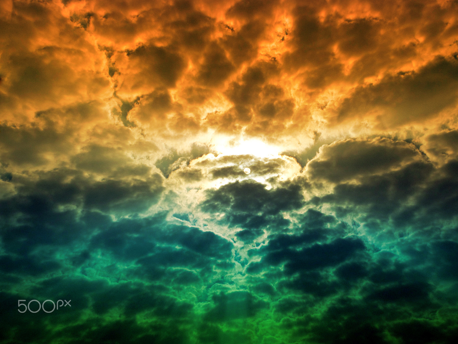Samsung WB250F/WB251F/WB252F sample photo. Sun back heap cloud hot cold colorful sky photography
