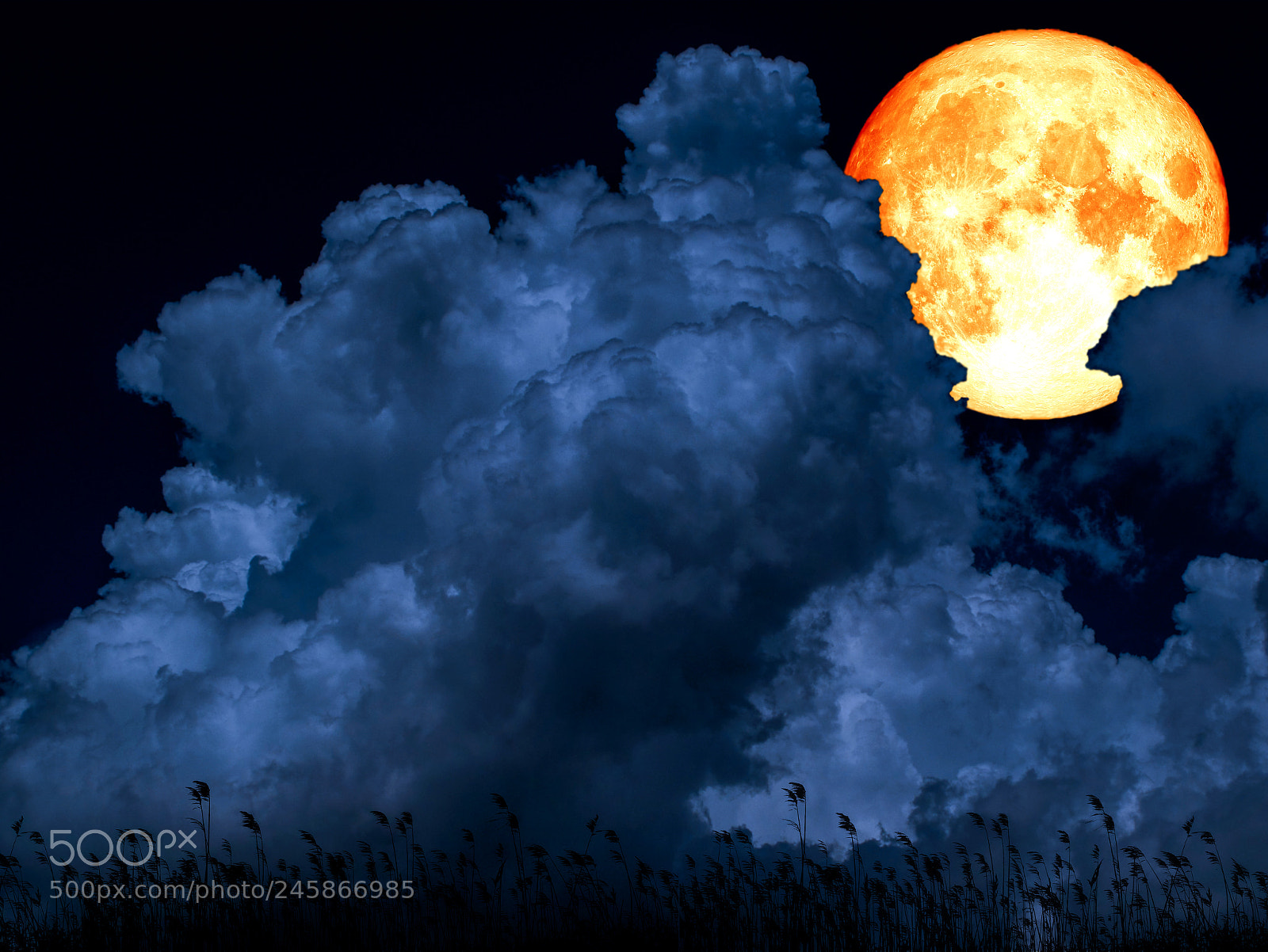 Canon EOS M3 sample photo. Super full blood moon photography