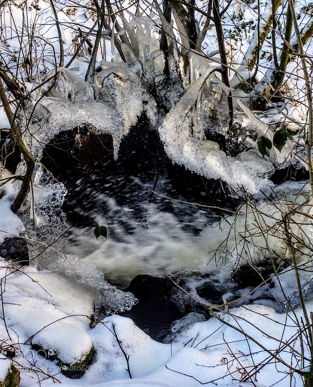 Apple iPhone 5s sample photo. The well all iced photography