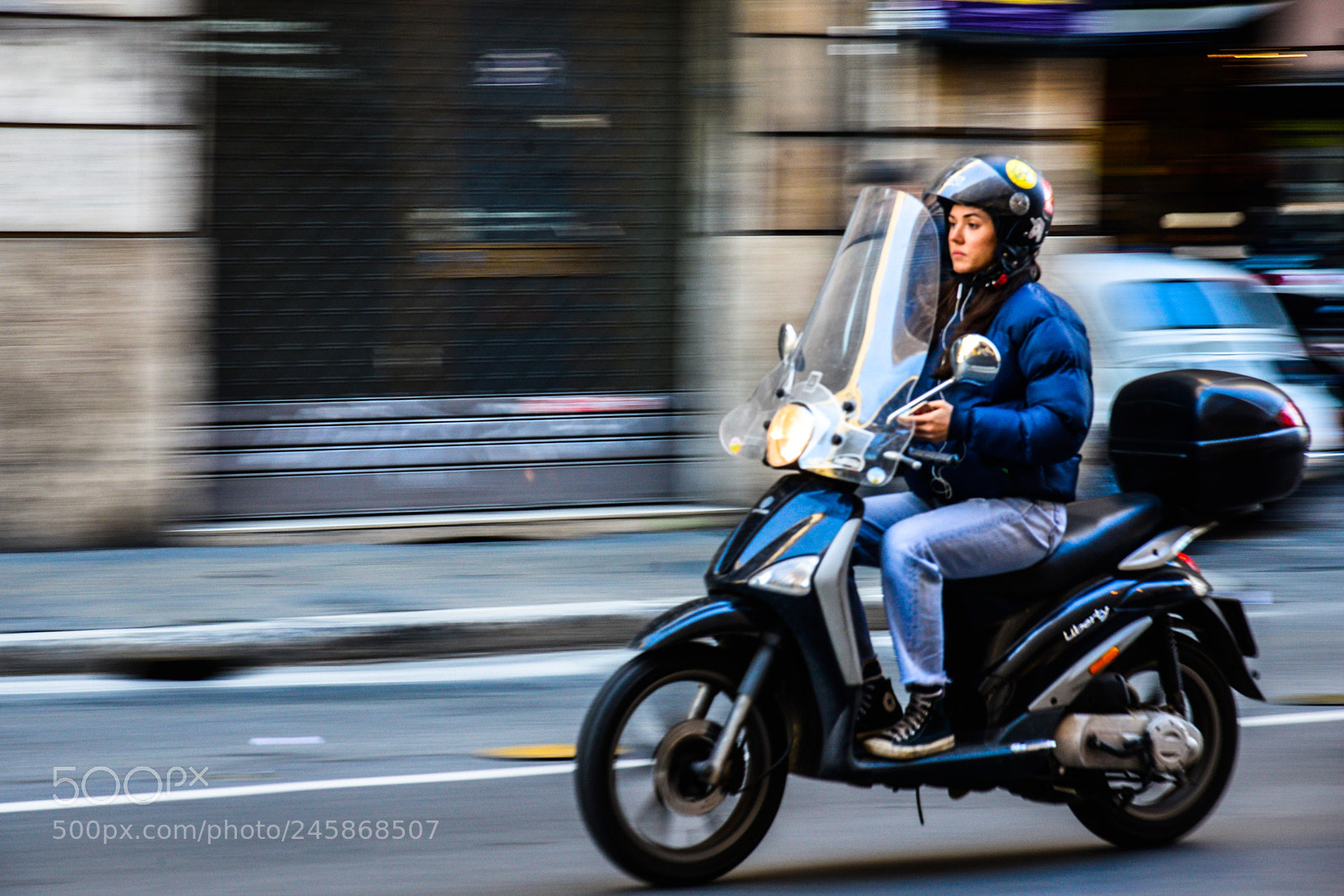 Nikon D610 sample photo. Girl using motorcycle in photography