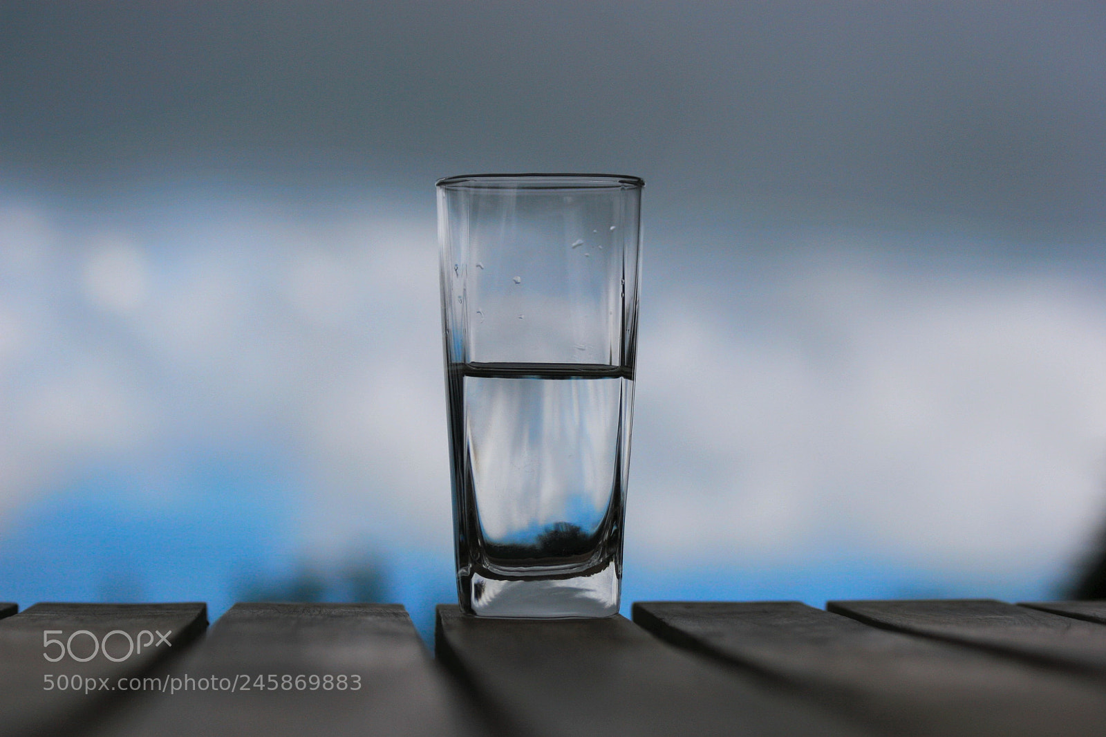 Canon EOS 30D sample photo. Half full and blue photography
