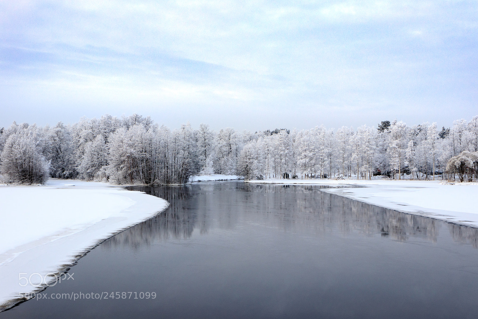 Canon EOS M5 sample photo. Frosty water. photography