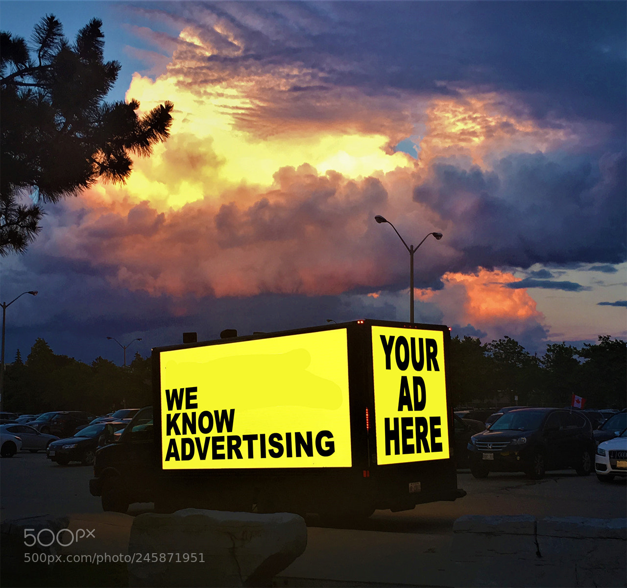Apple iPhone SE sample photo. Digital mobile billboard led photography