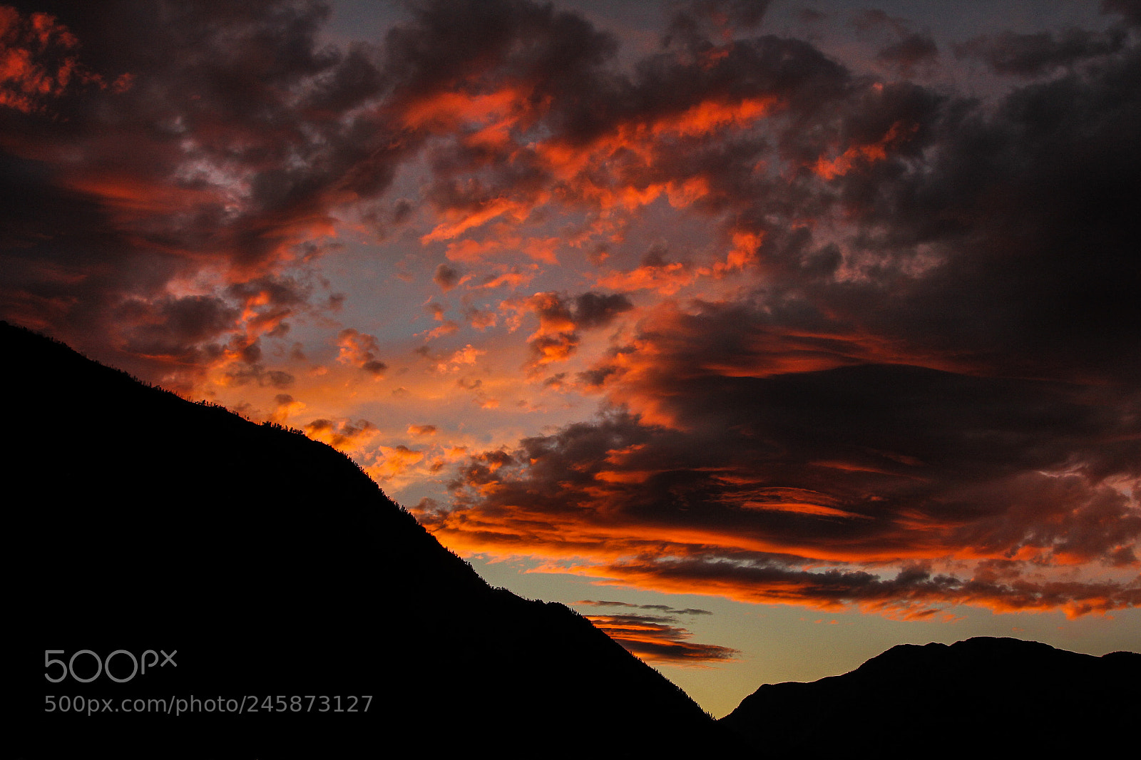 Canon EOS 60D sample photo. Red sky at night photography