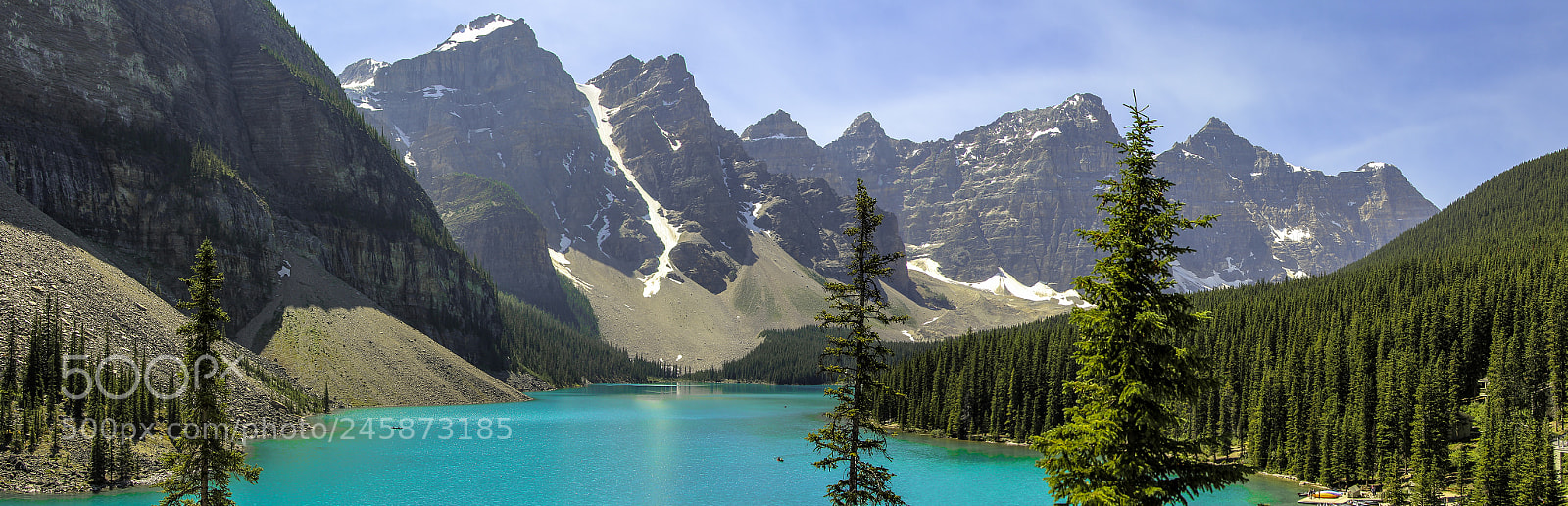 Canon EOS 60D sample photo. Moraine lake panorama photography