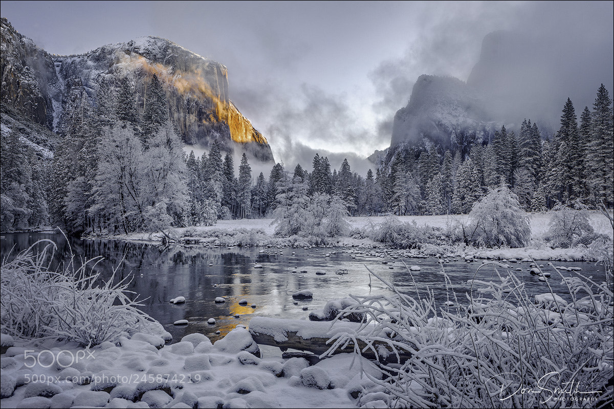 Canon EOS-1Ds Mark III sample photo. Alpenglow on el capitan photography