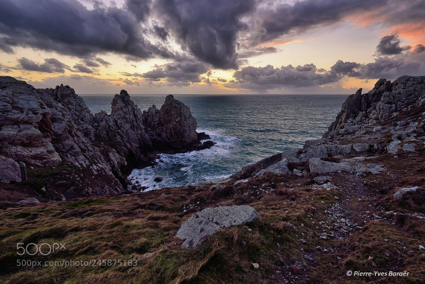 Nikon D800 sample photo. Sunset at pen-hir point photography