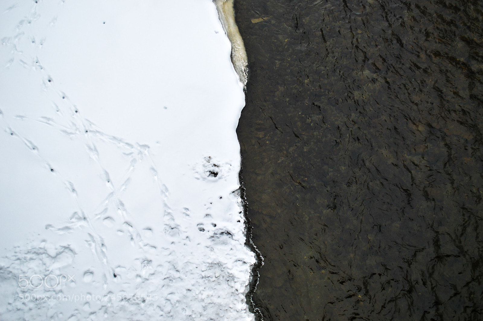 Nikon D3200 sample photo. Frozen river photography