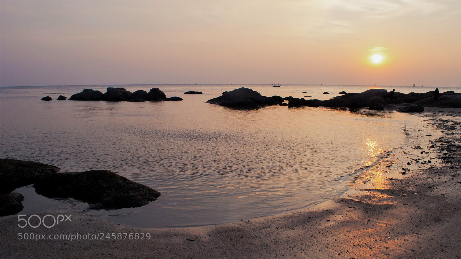 Nikon D3000 sample photo. Laem than sunset photography