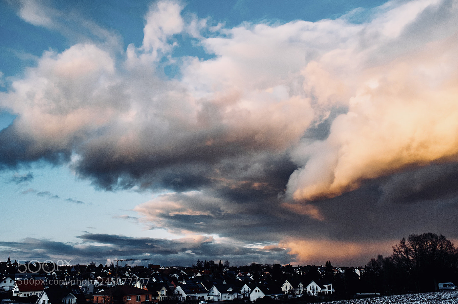Fujifilm FinePix X100 sample photo. Scary clouds photography