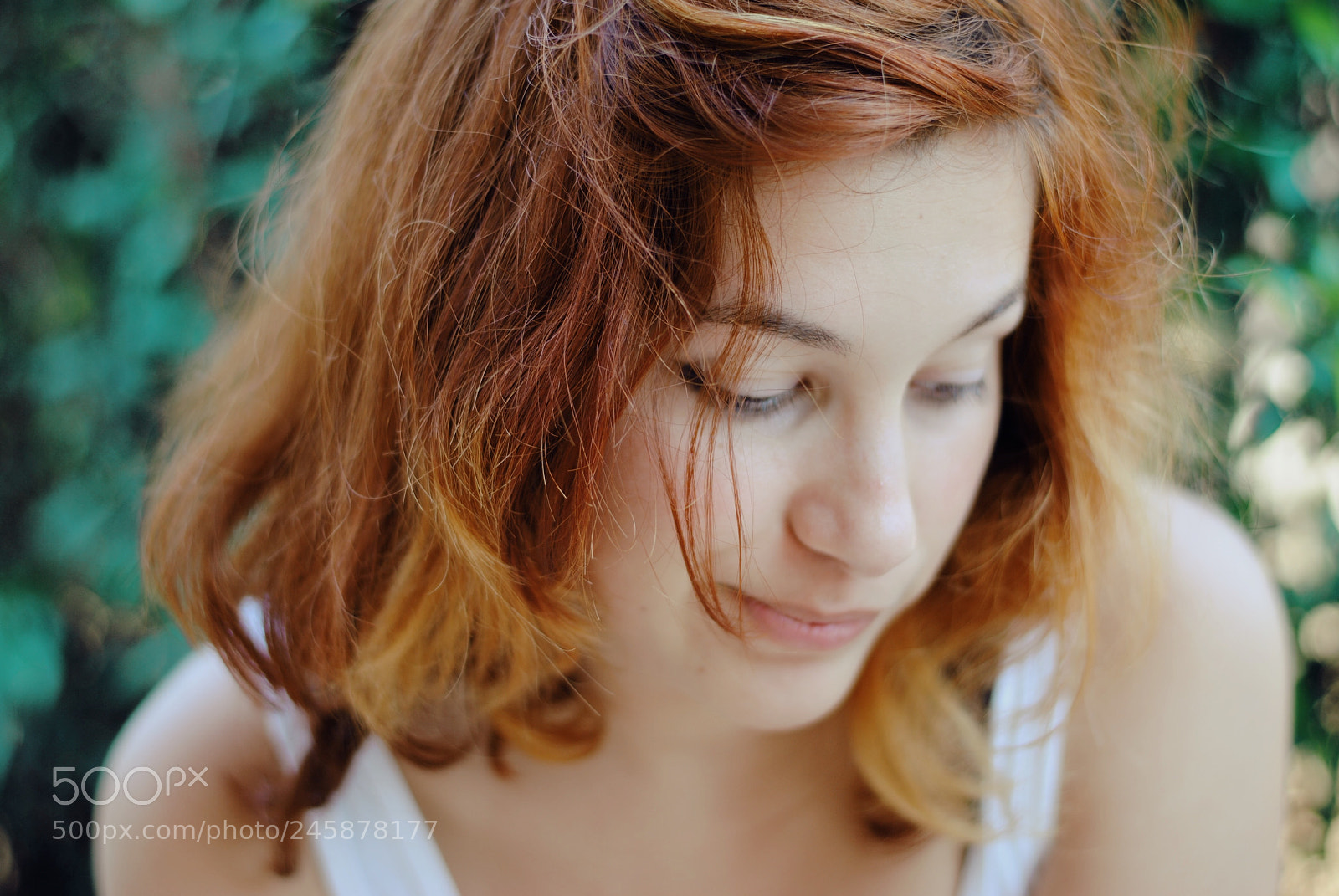 Nikon D3000 sample photo. Red girl photography