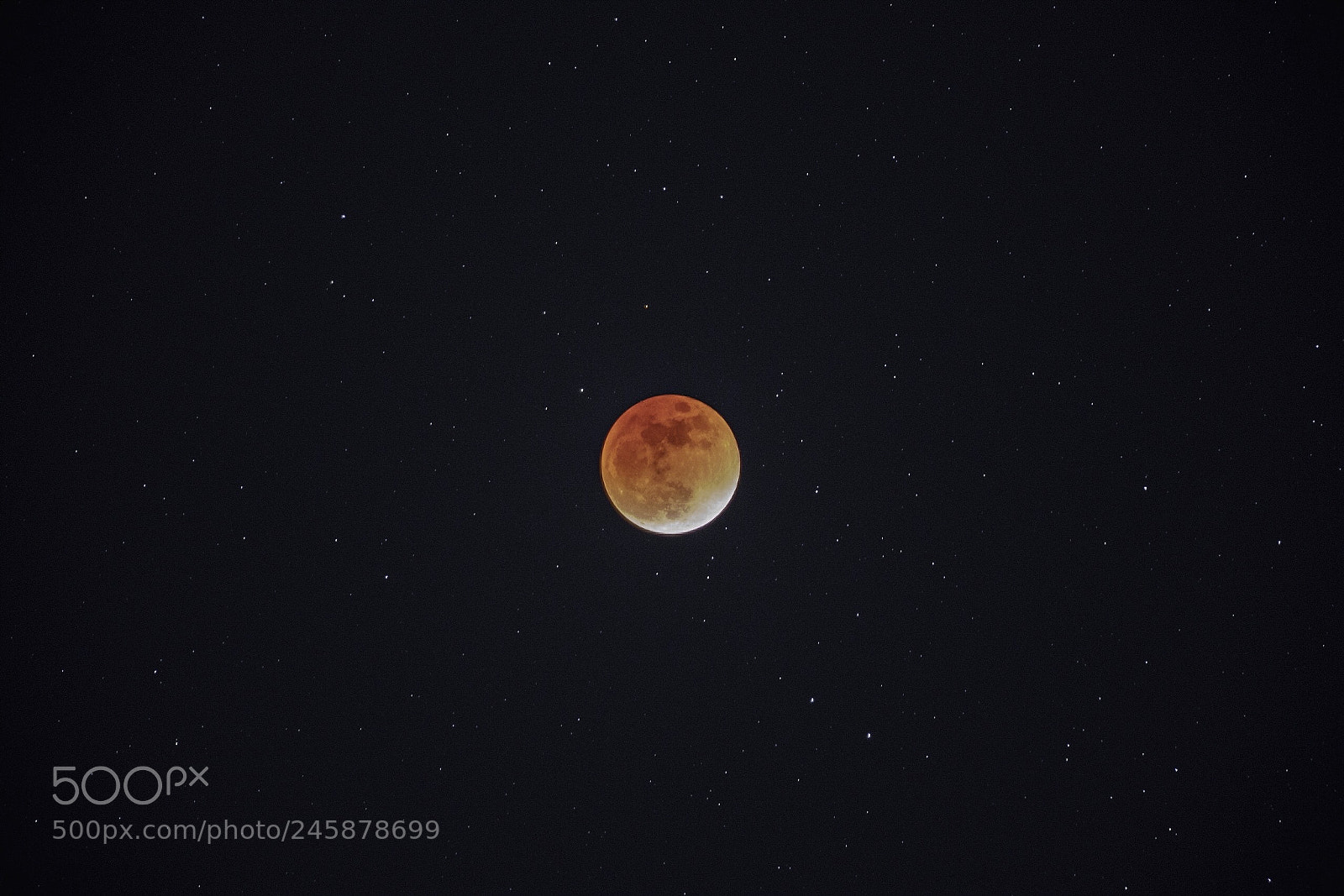 Sony a7R II sample photo. Total lunar eclipse photography
