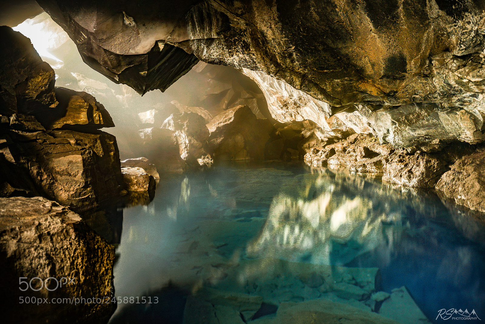 Sony a7R II sample photo. Blue water cave! photography