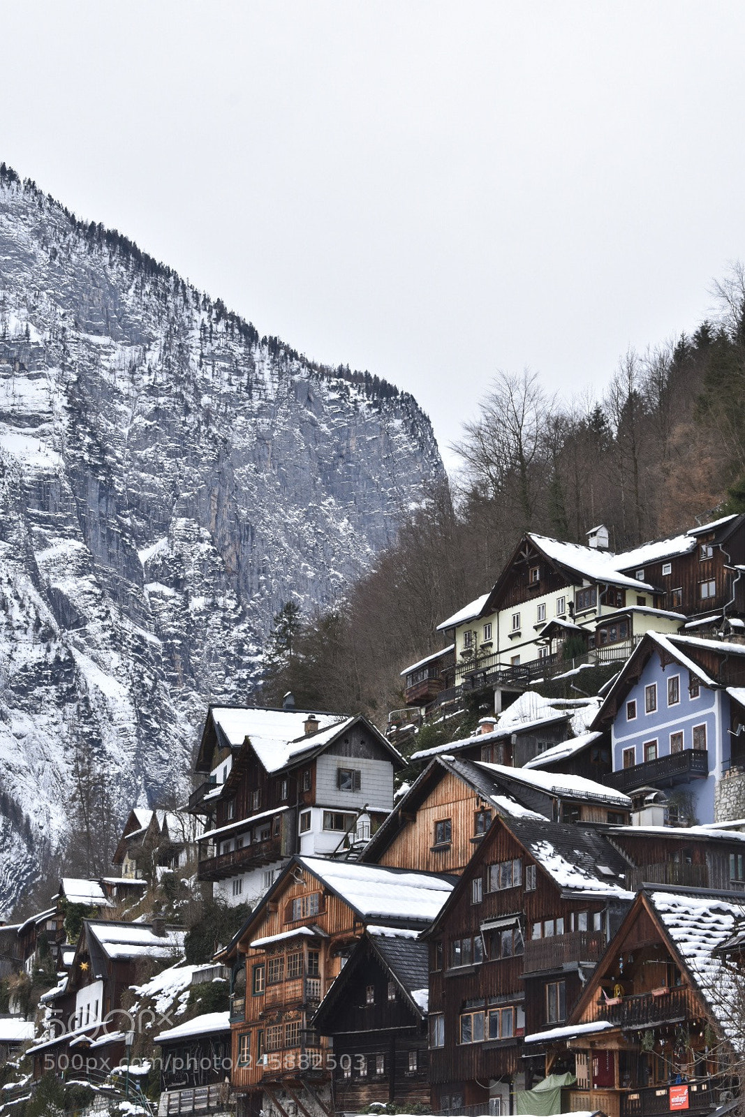 Nikon D3400 sample photo. Houses @ hallstatt, austria photography