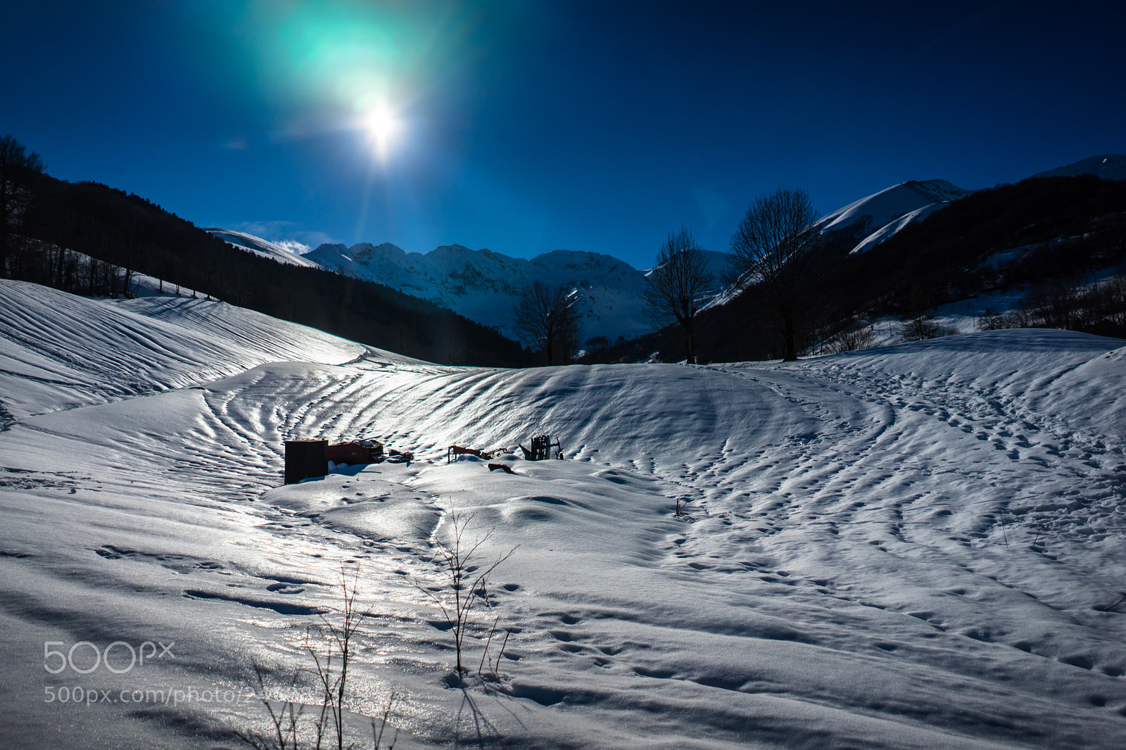 Sony a7 II sample photo. Ice reflection photography