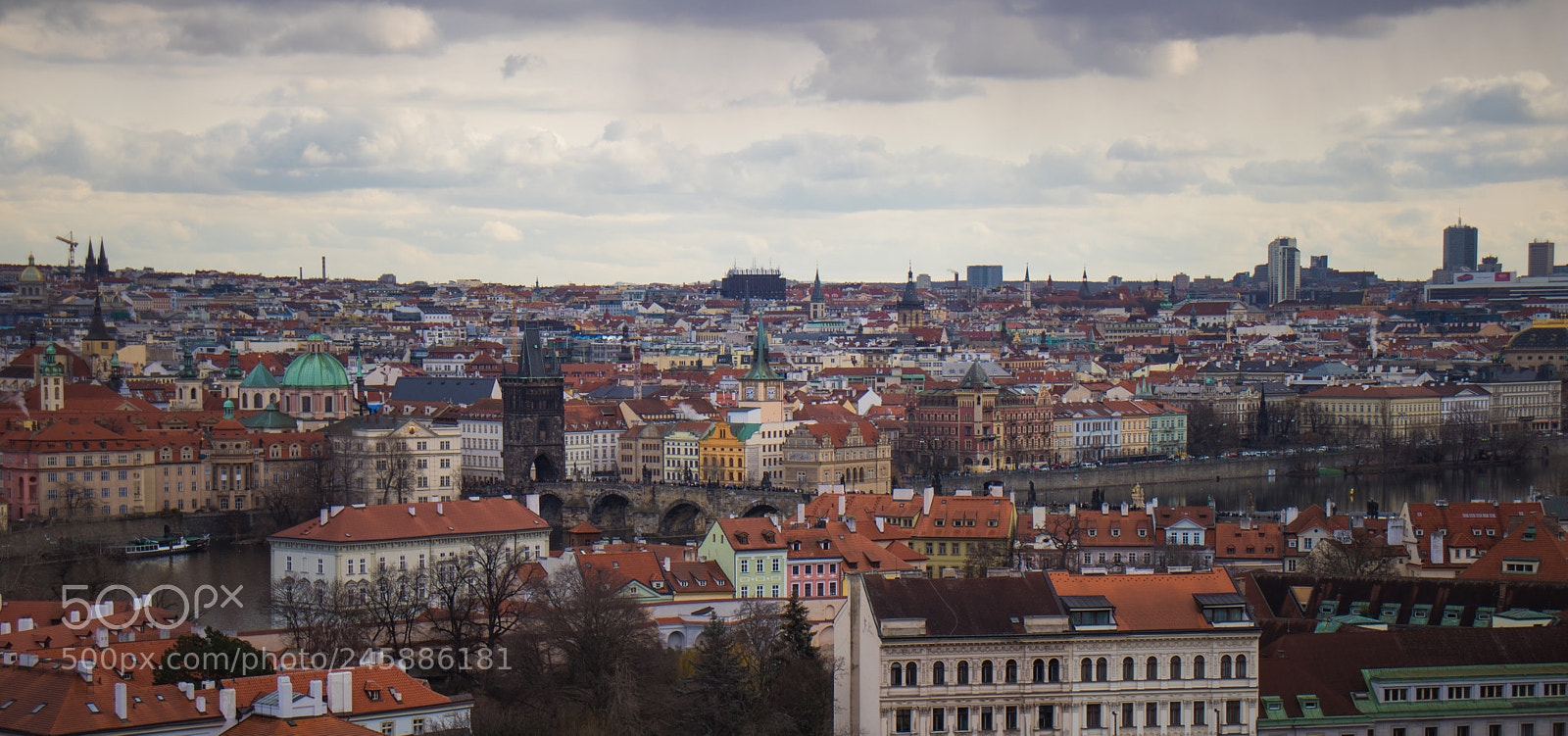 Canon EOS 200D (EOS Rebel SL2 / EOS Kiss X9) sample photo. Prague viewed from above photography