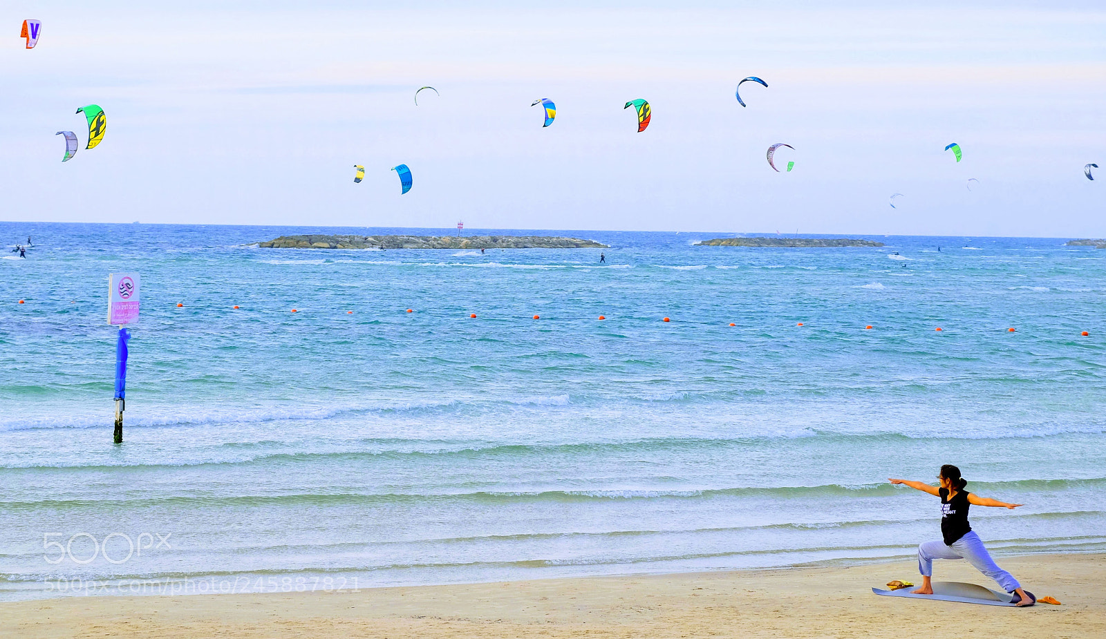 Fujifilm X-E2 sample photo. Yoga on the beach photography
