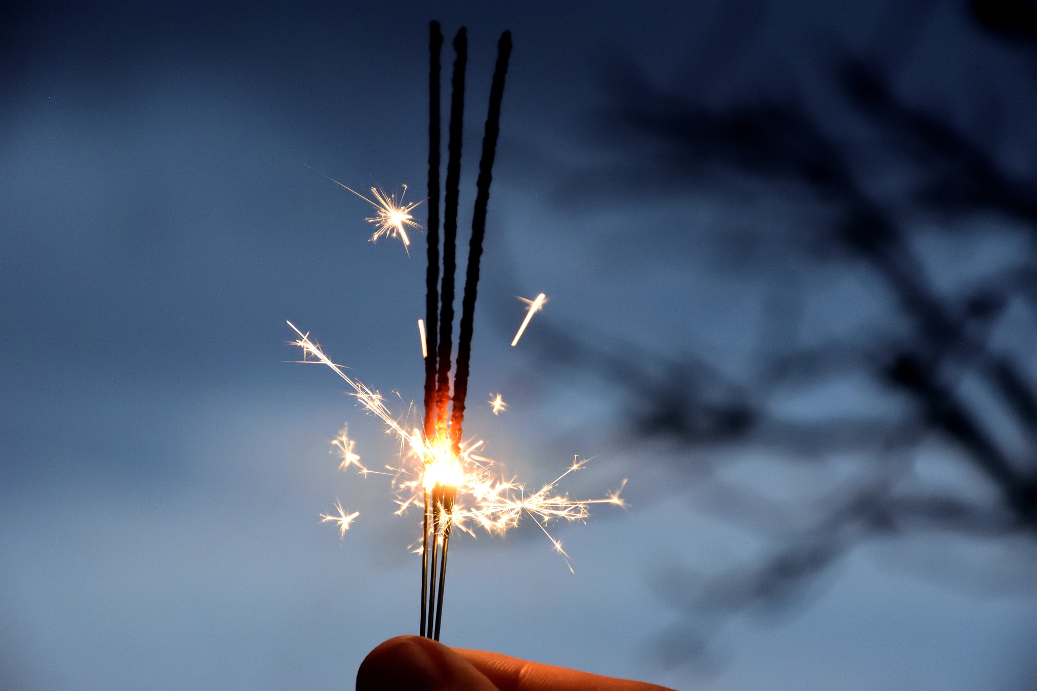 Nikon D5500 sample photo. Nice sparkler at night photography