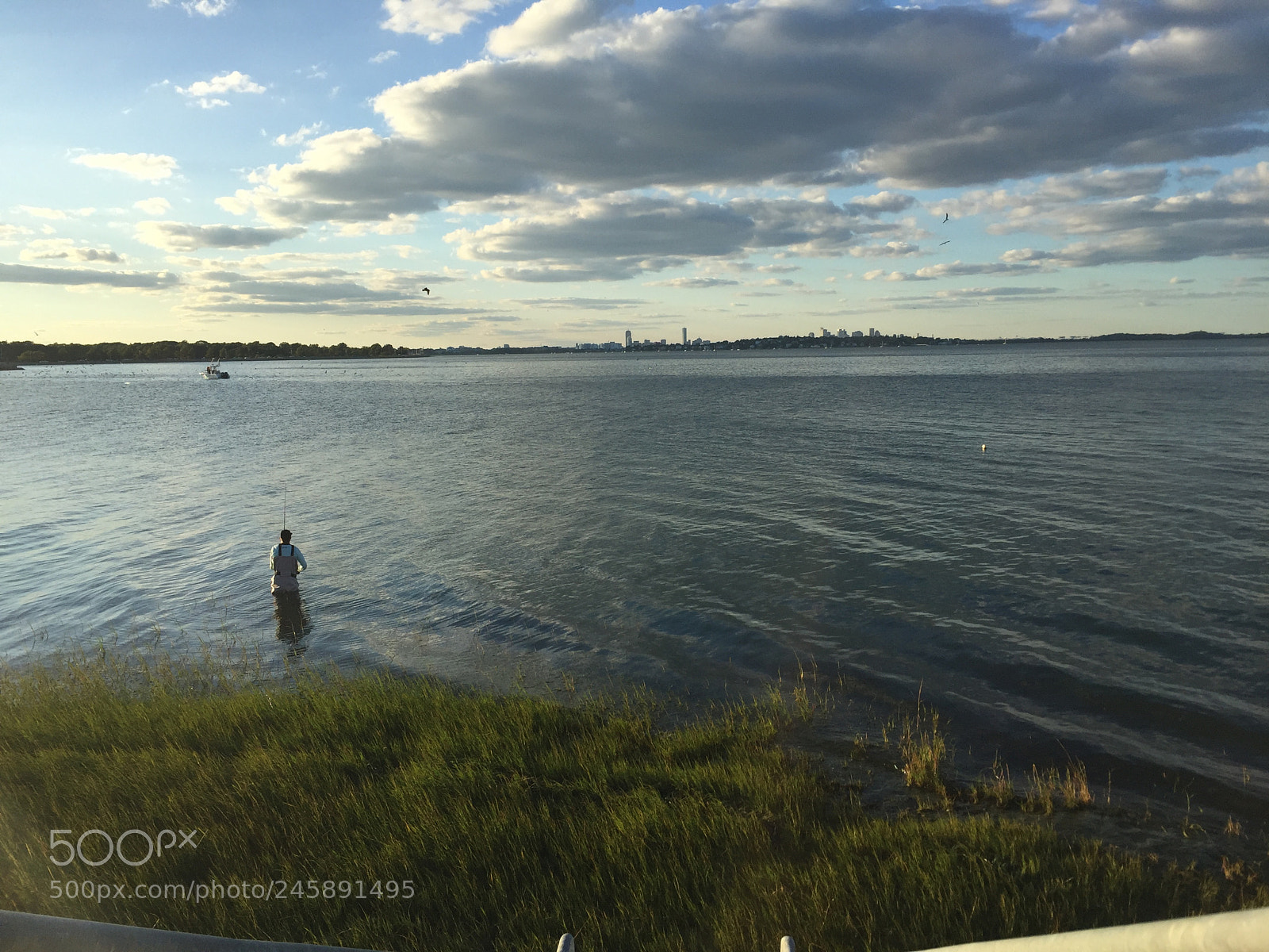 Apple iPhone 6 sample photo. Fisherman with the boston photography