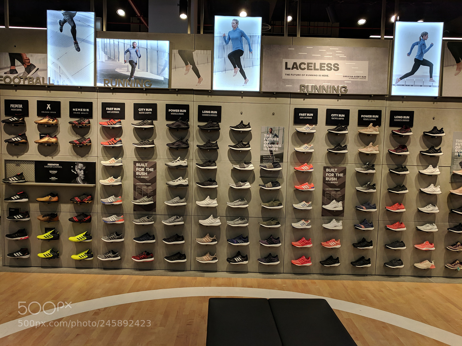 Google Pixel sample photo. Adidas running shoes photography